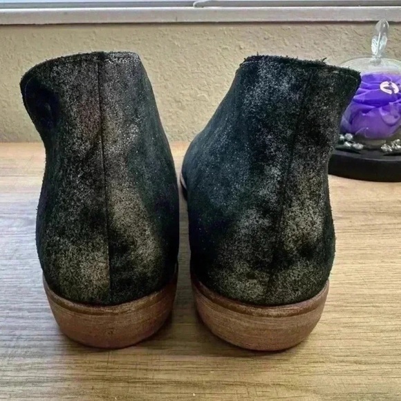 Free People Royale D’Orsay pointed toe Flats Metallic Onyx Silver leather - Picture 4 of 5